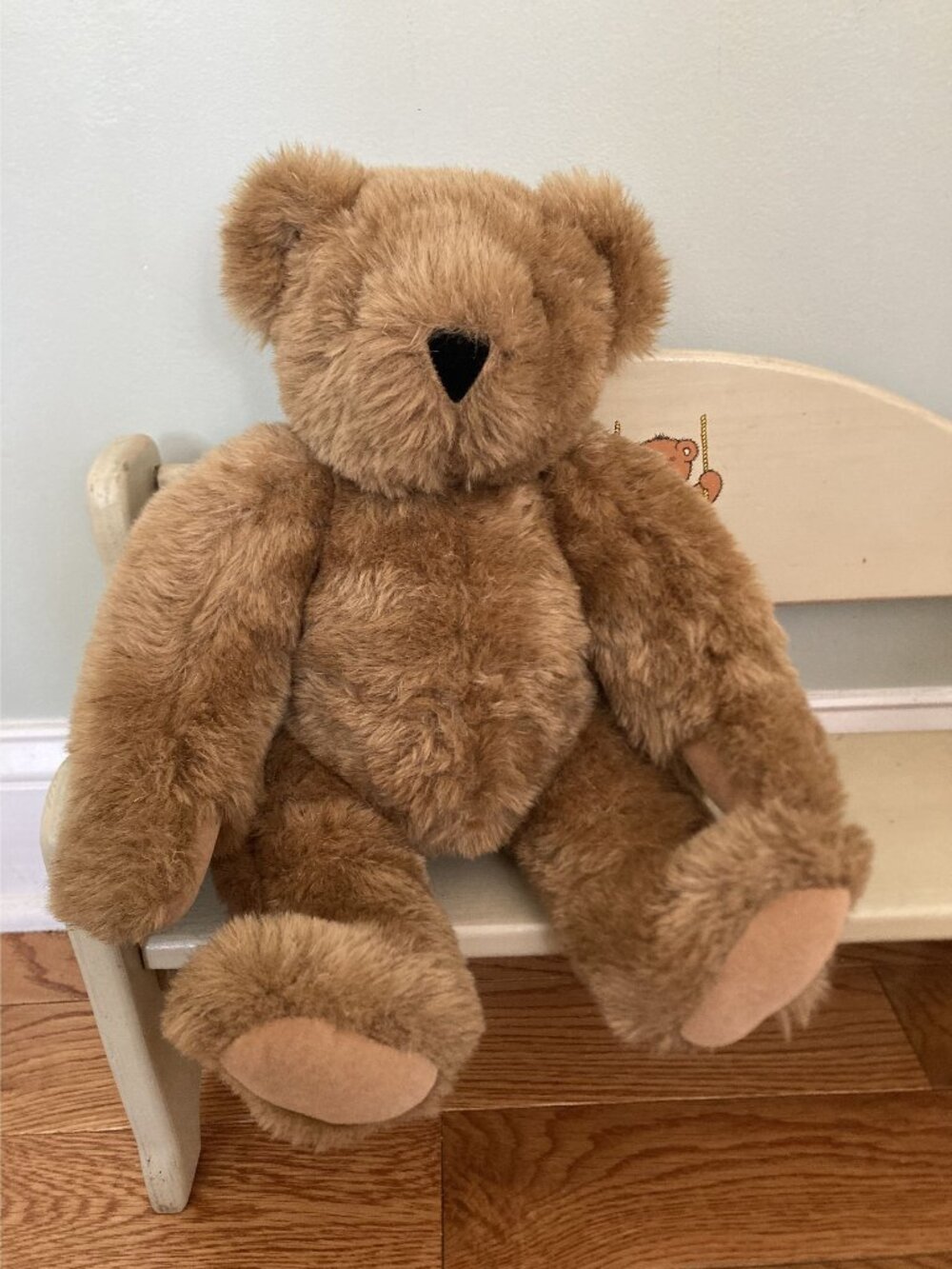 Authentic Vermont Teddy Bear Plush Jointed Stuffed Animal Handmade In USA Brown